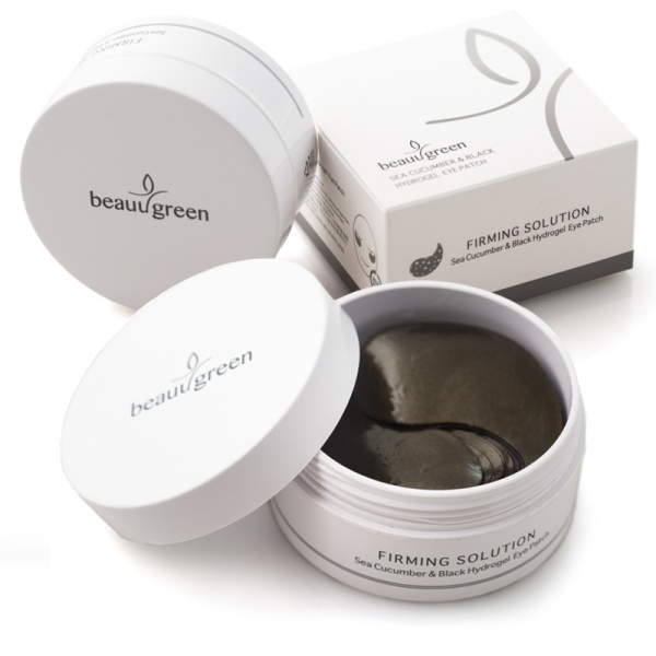 Маски-патчи увеличенного размера Beauugreen Sea Cucumber&Black Hydrogel Eye Patch, 30 пар