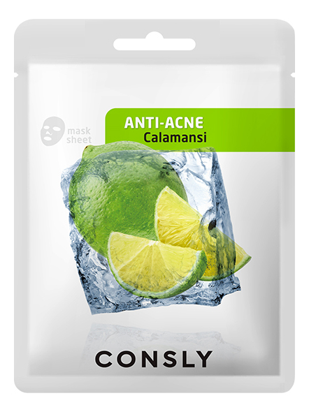 Маска тканевая с экстрактом каламанси противовоспалительная CNS Anti-Acne Mask Pack, 20 мл