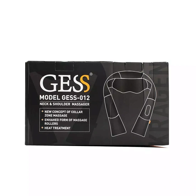 Массажер физиотерапевтический GESS-012 для шеи и спины черный