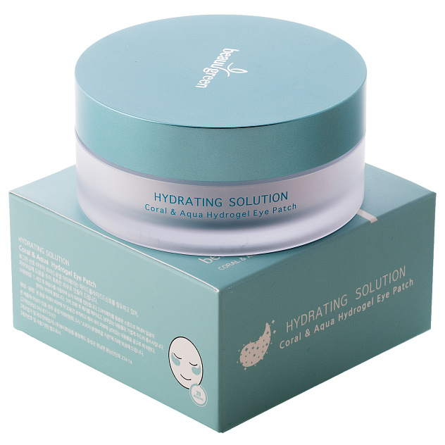 Маски-патчи увеличенного размера Beauugreen Coral&Aqua Eye Patch